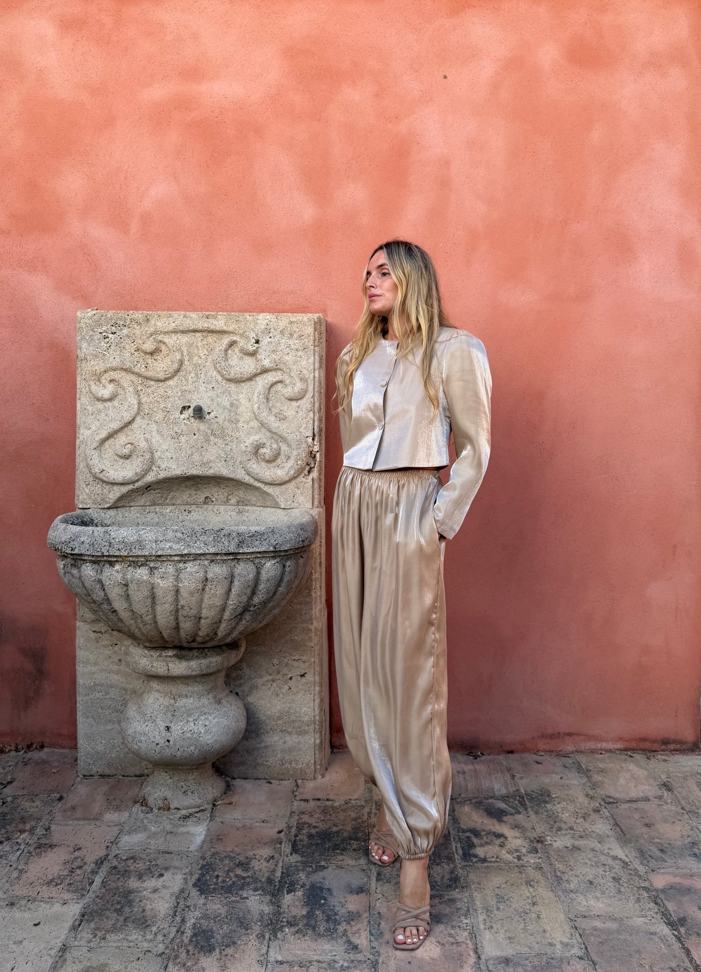 Chaqueta Shine Beige