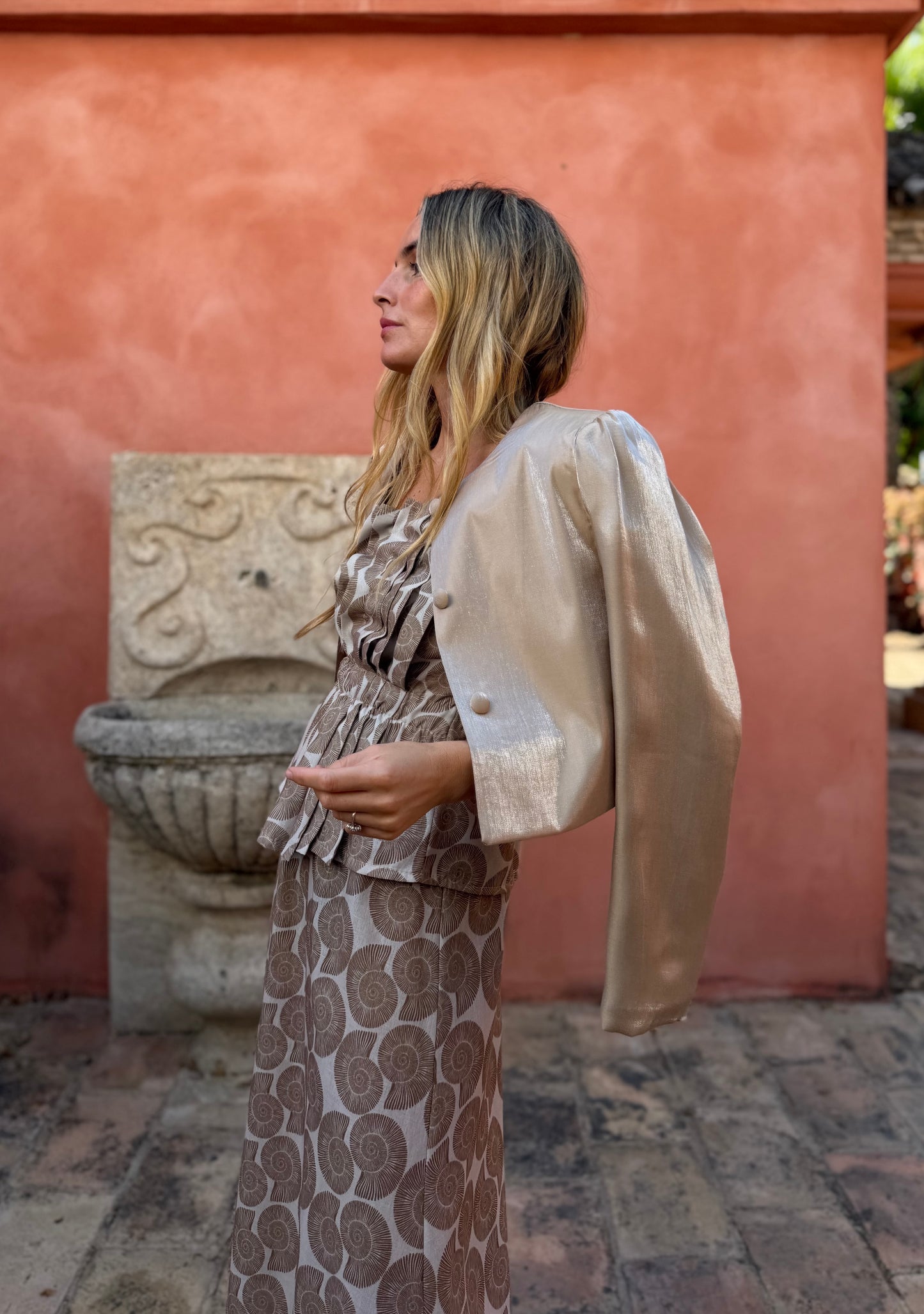 Chaqueta Shine Beige