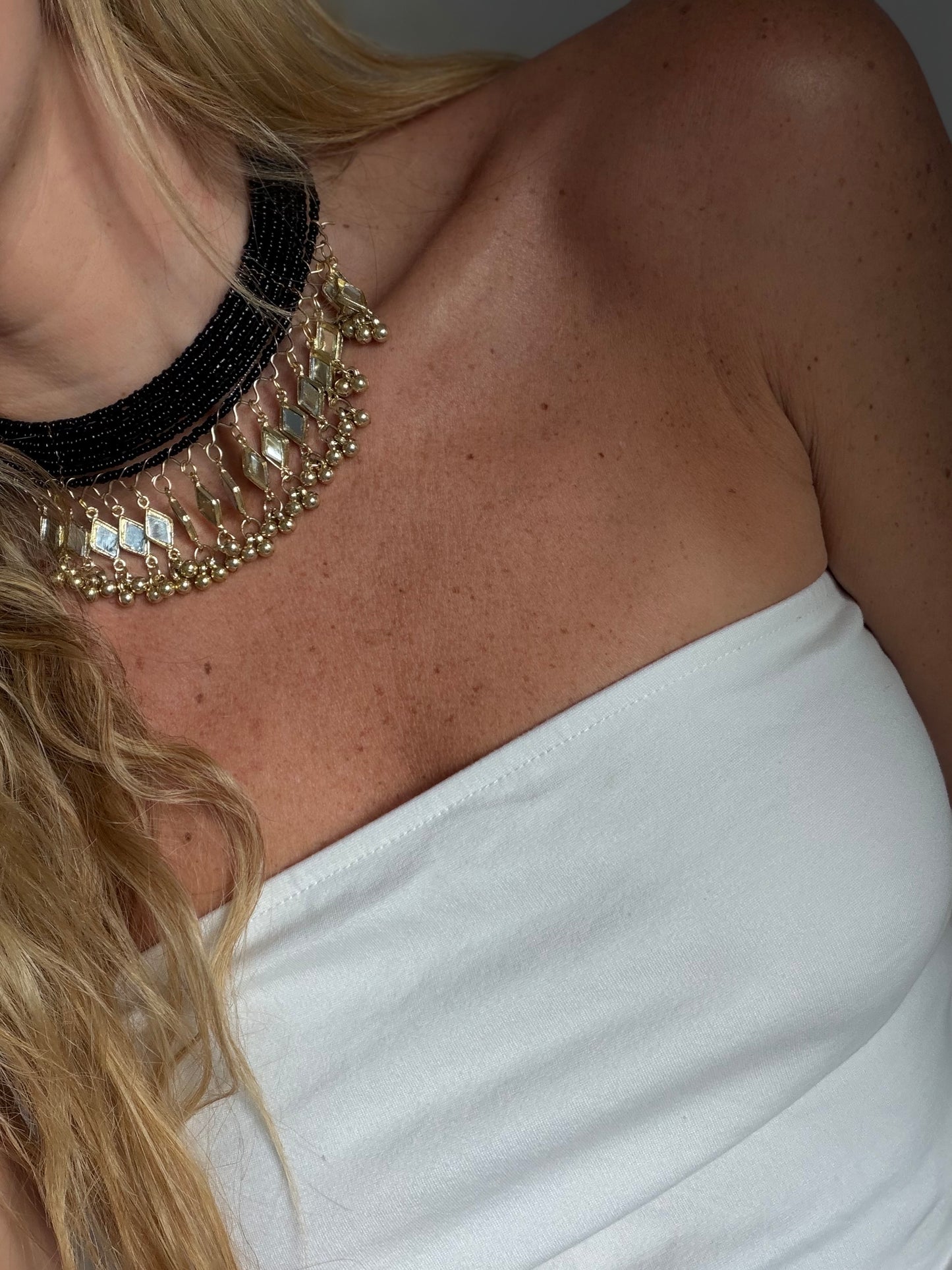 Choker Mil espejos negro