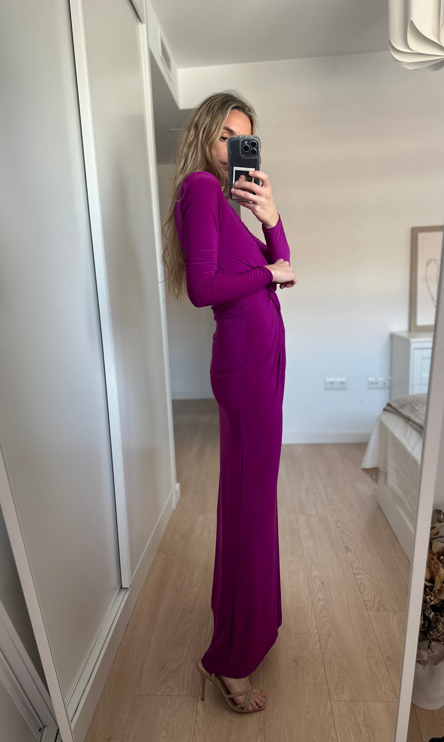 Vestido nudo buganvilla