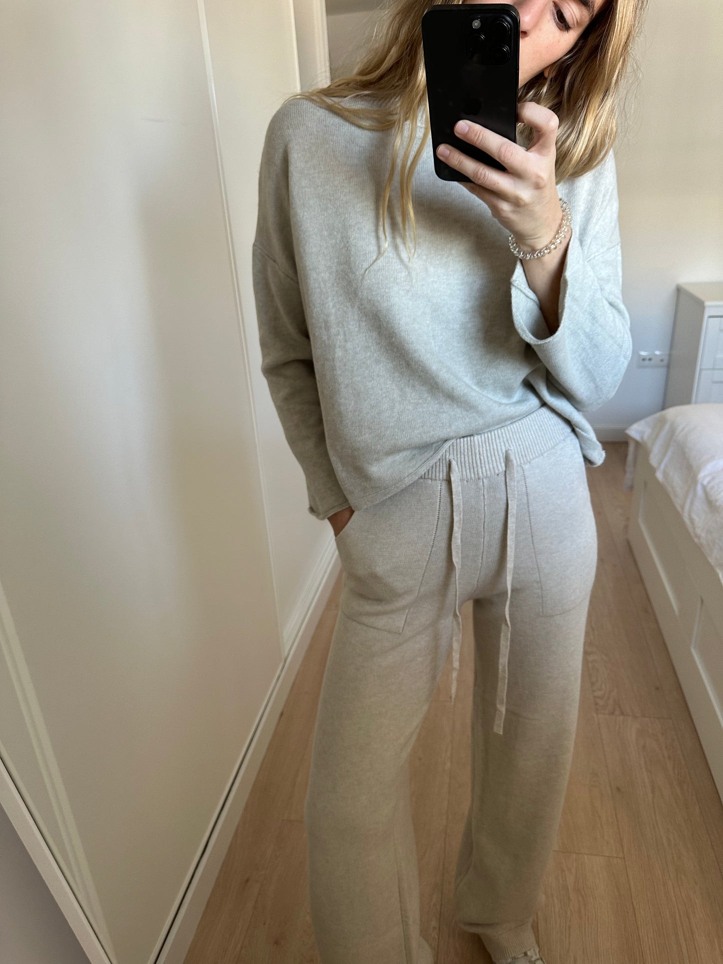 Pantalón punto hueso