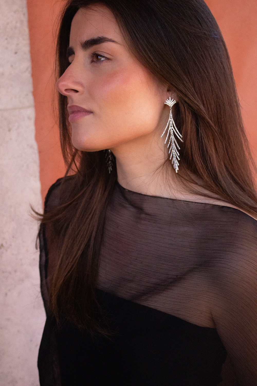 Pendientes hoja plata