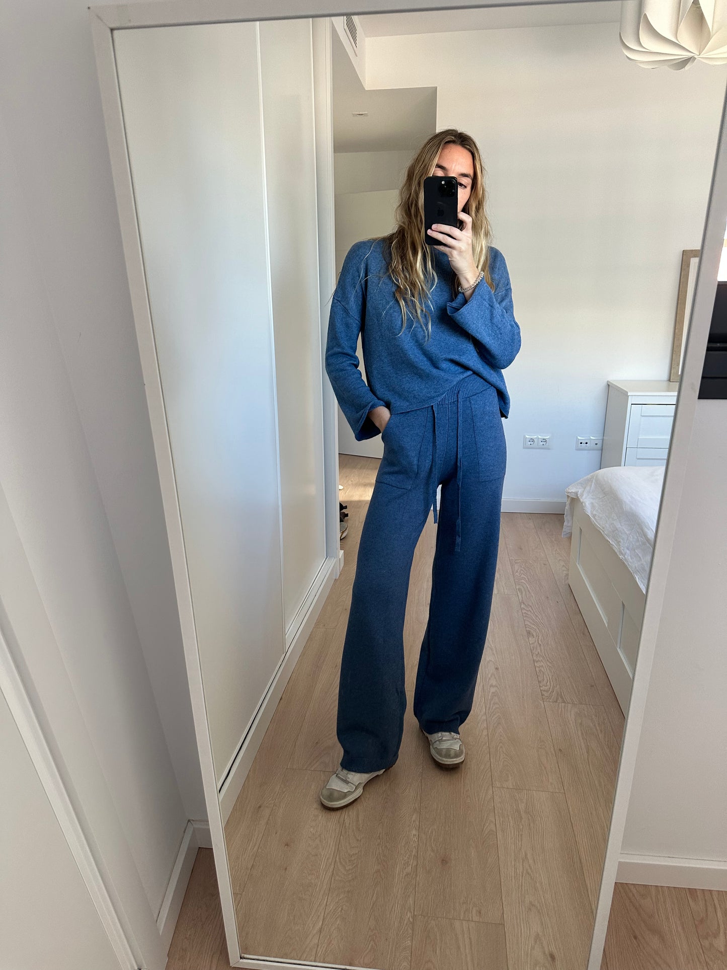 Pantalón punto azulina