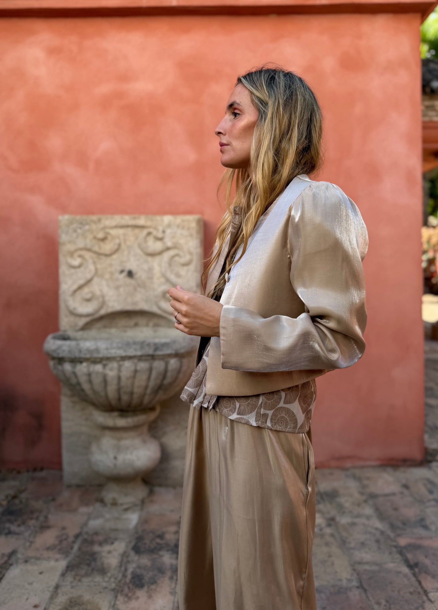 Chaqueta Shine Beige