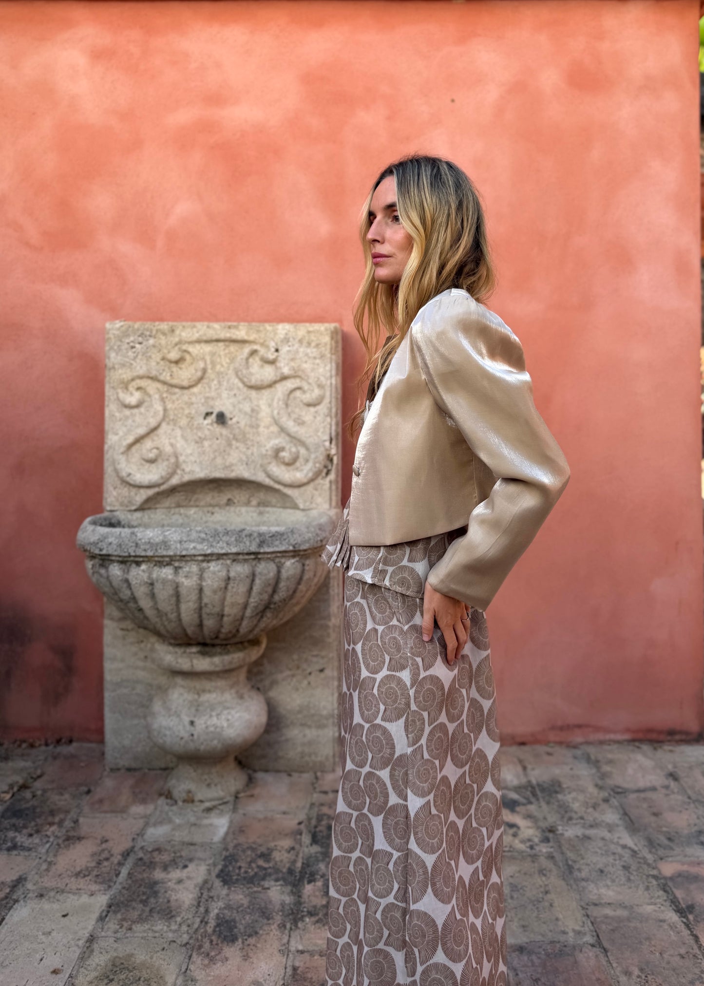 Chaqueta Shine Beige