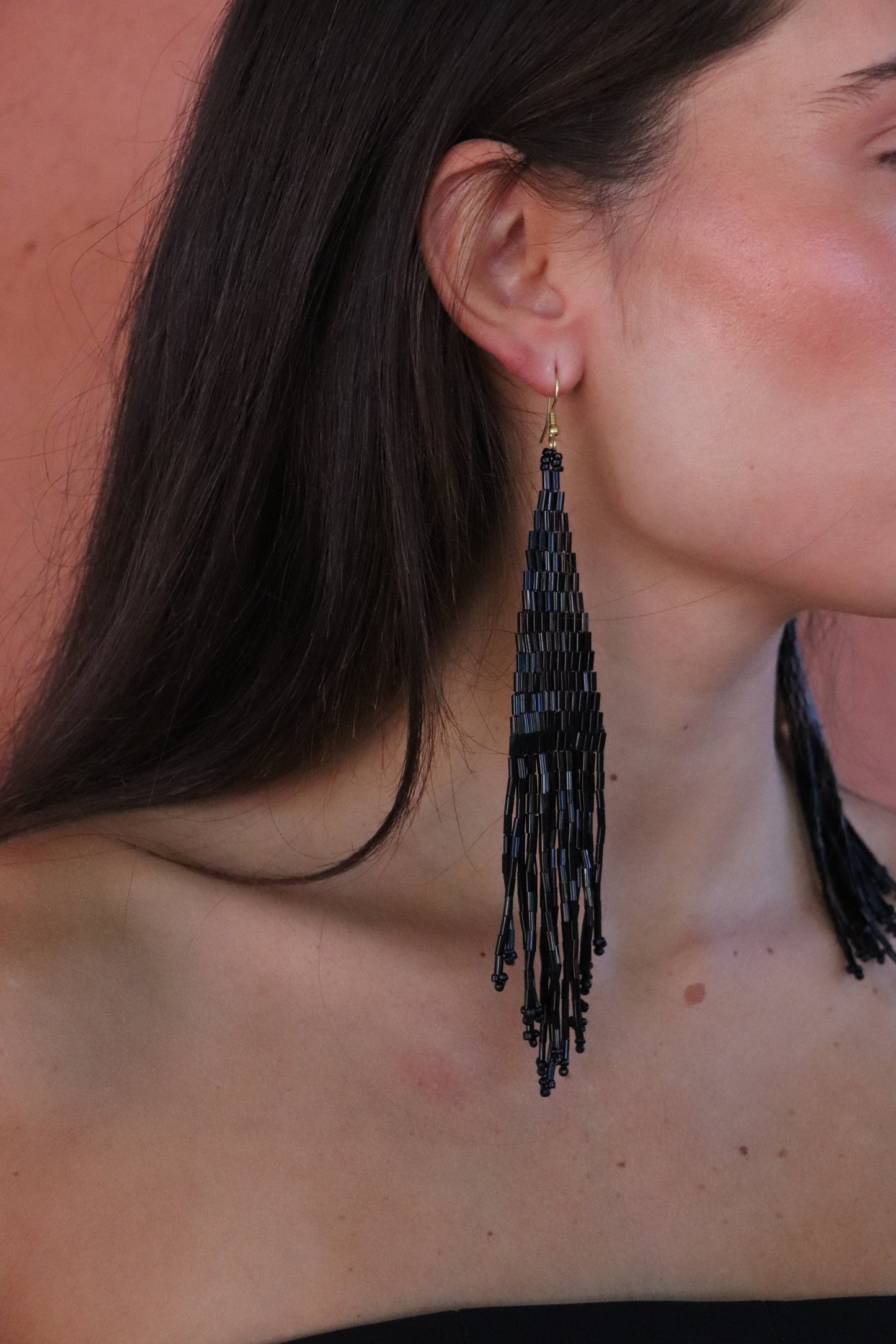 Pendientes shine negros