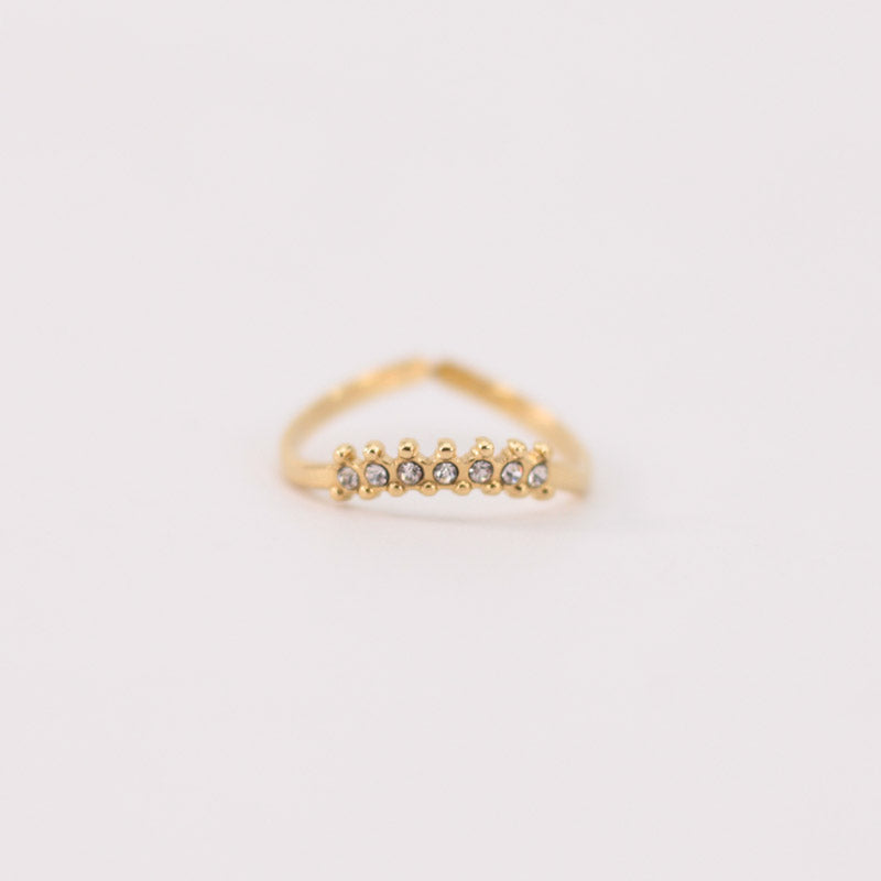 Anillo dorado brillos