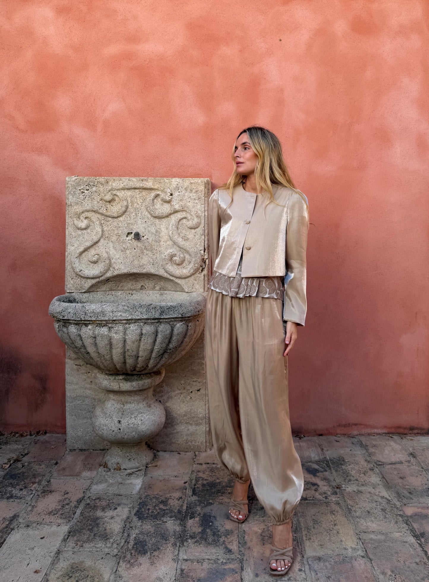 Chaqueta Shine Beige