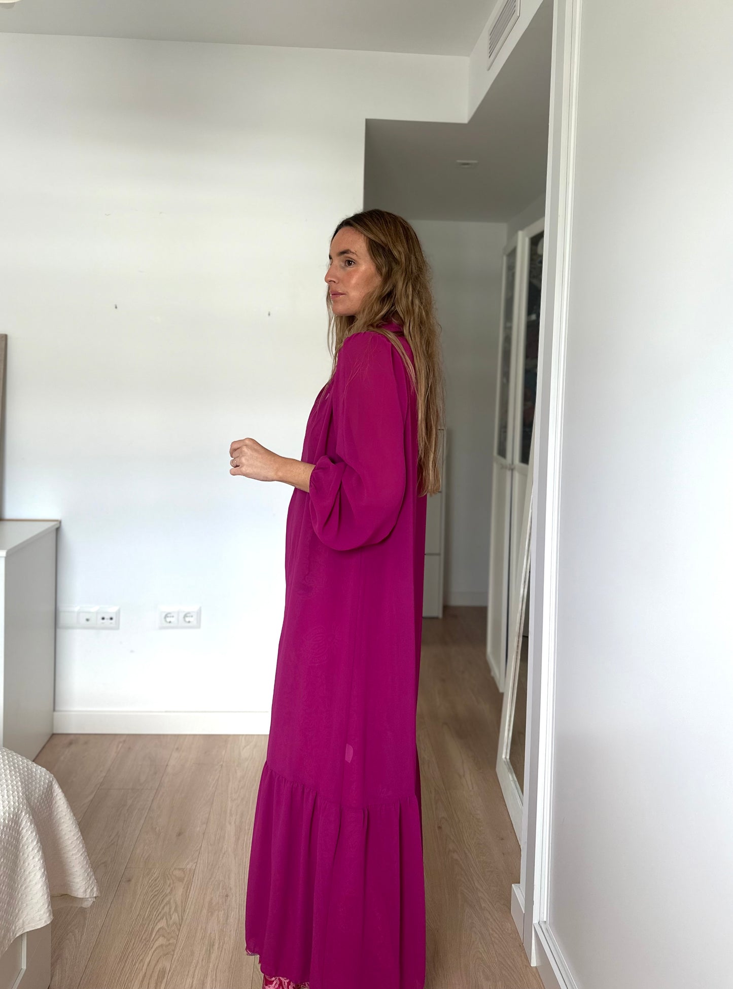 Abrigo gasa buganvilla