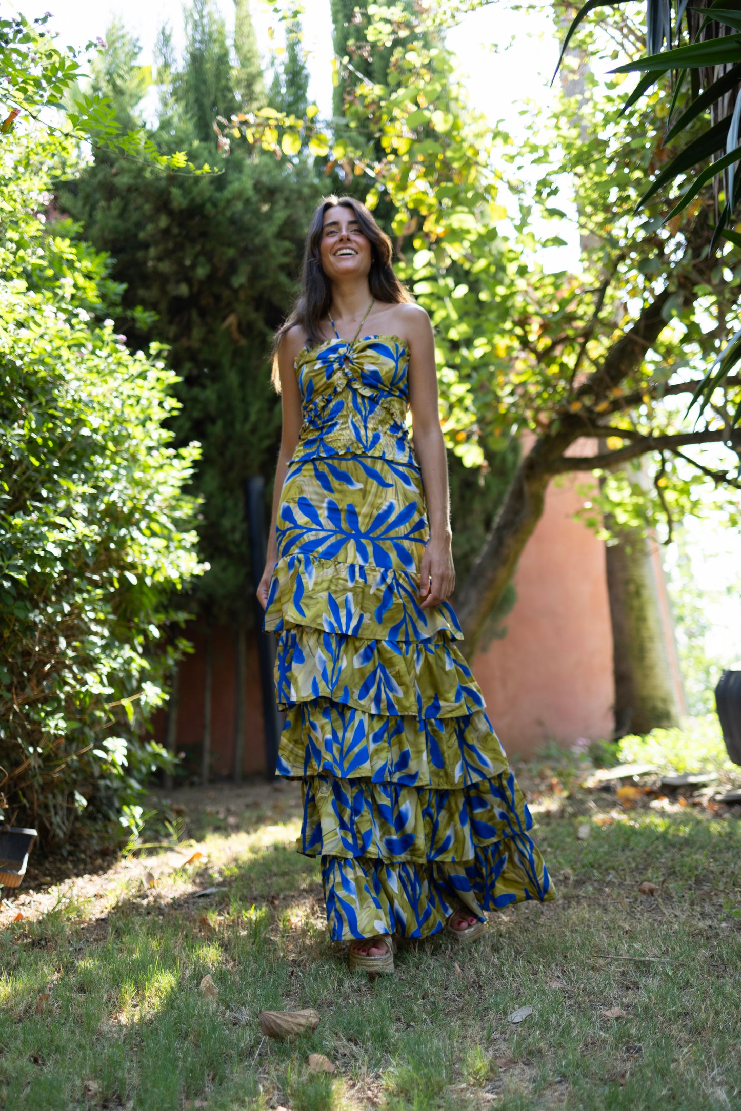 Conjunto Génova lima y azul