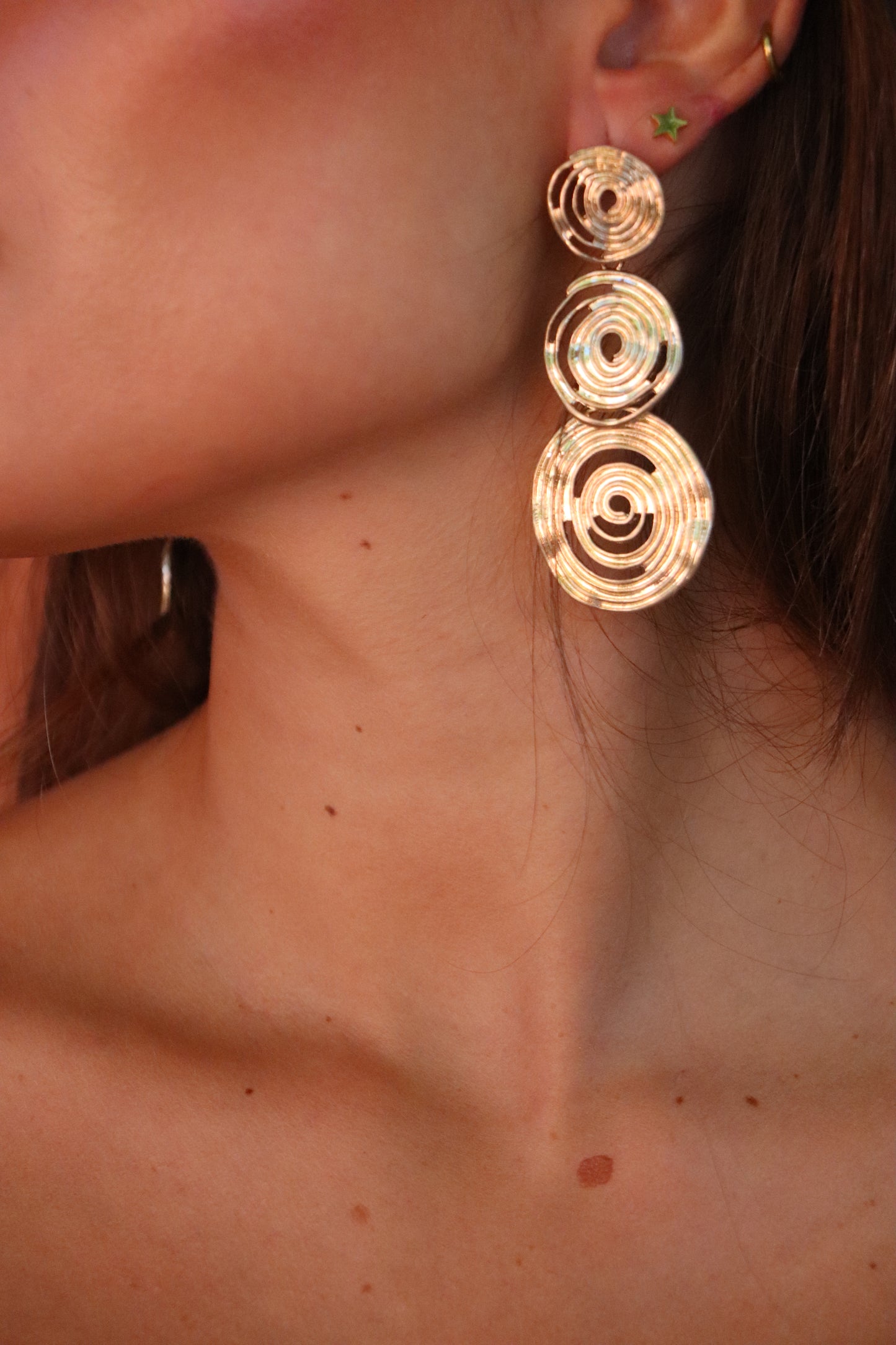 Pendientes aros dorados