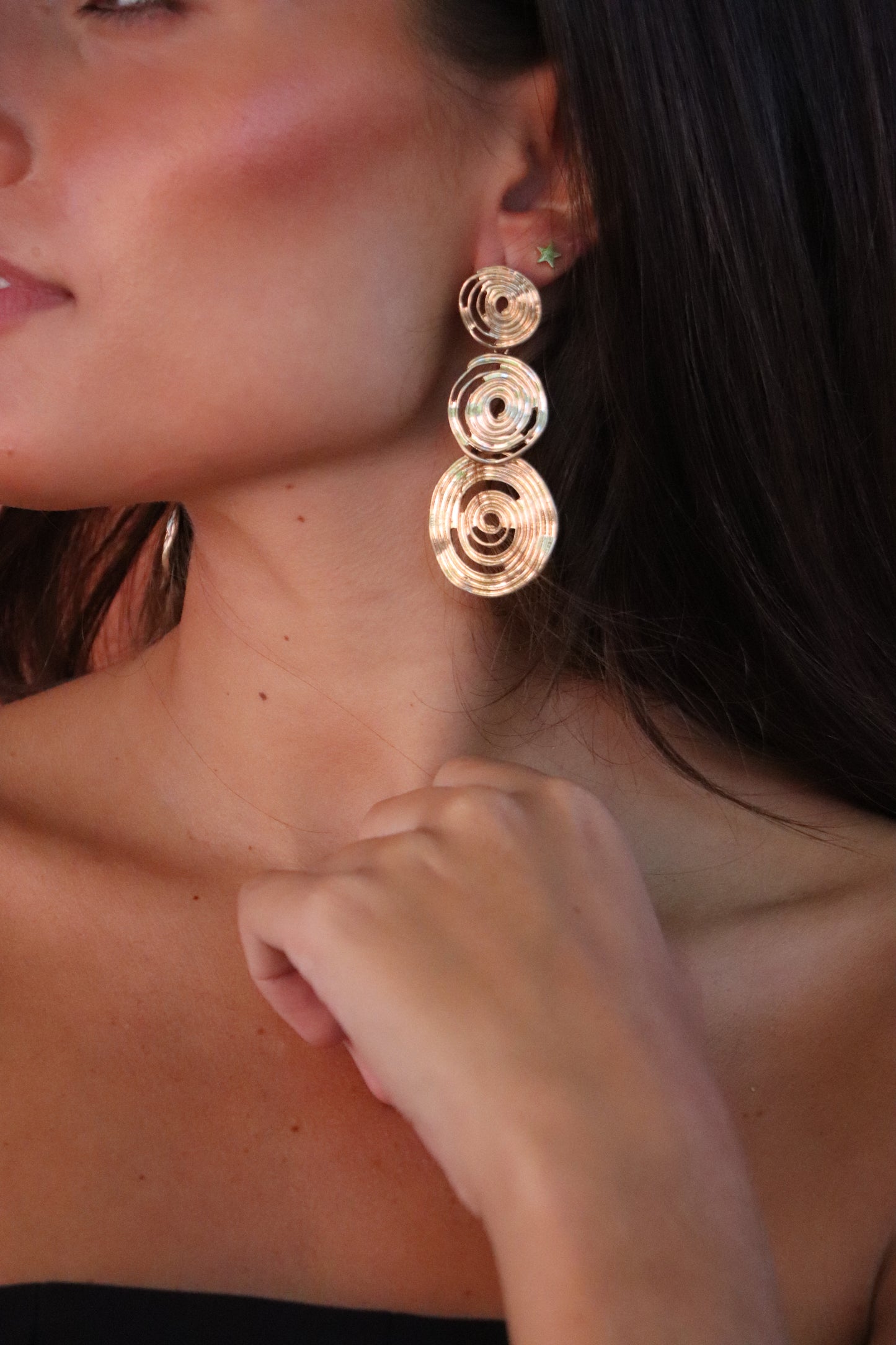 Pendientes aros dorados