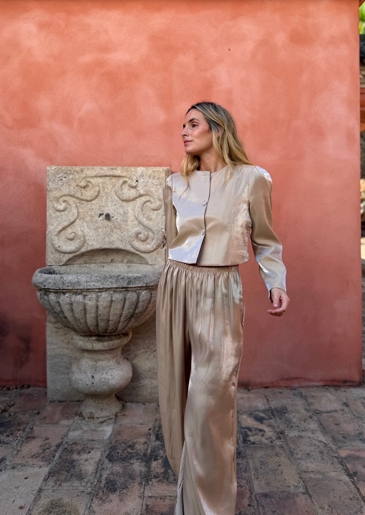 Chaqueta Shine Beige