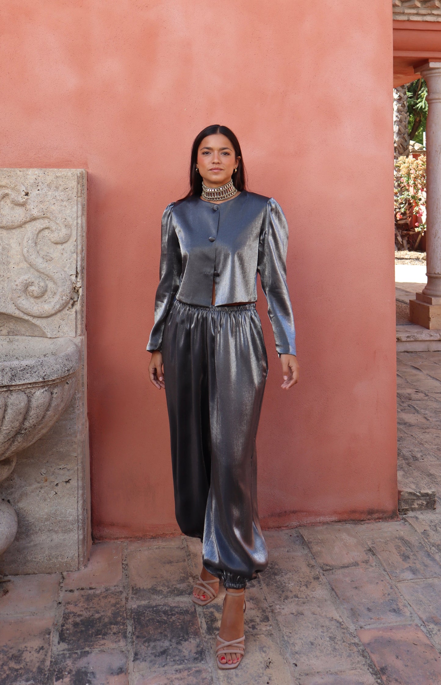 Chaqueta Shine gris marengo