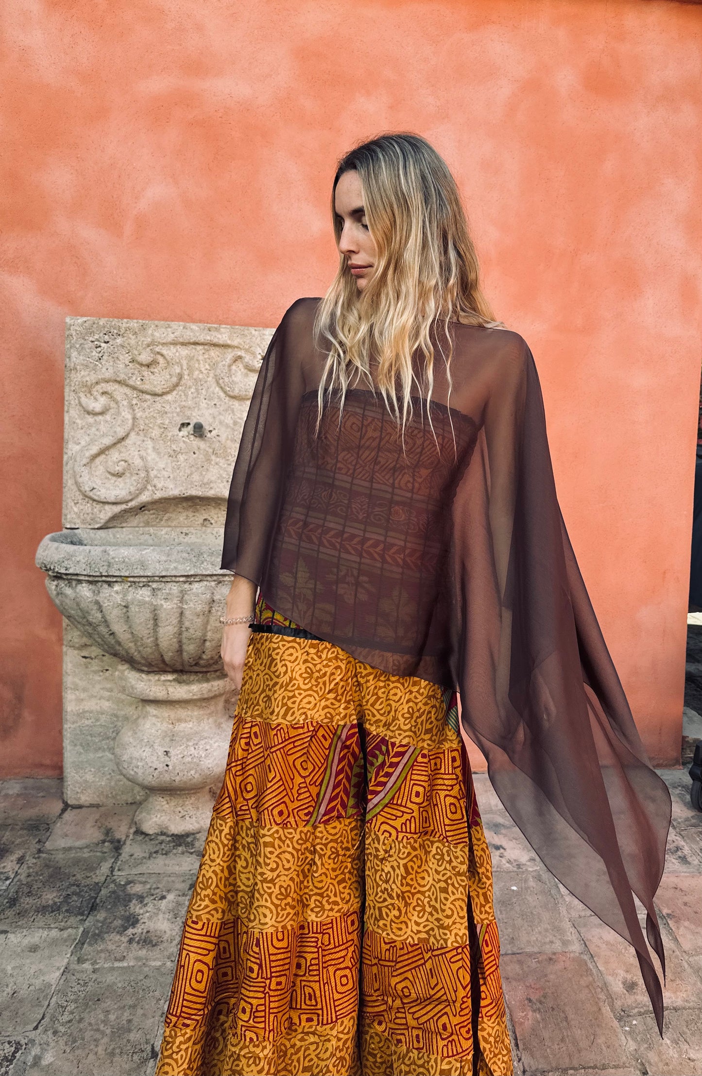 Capa de gasa chocolate