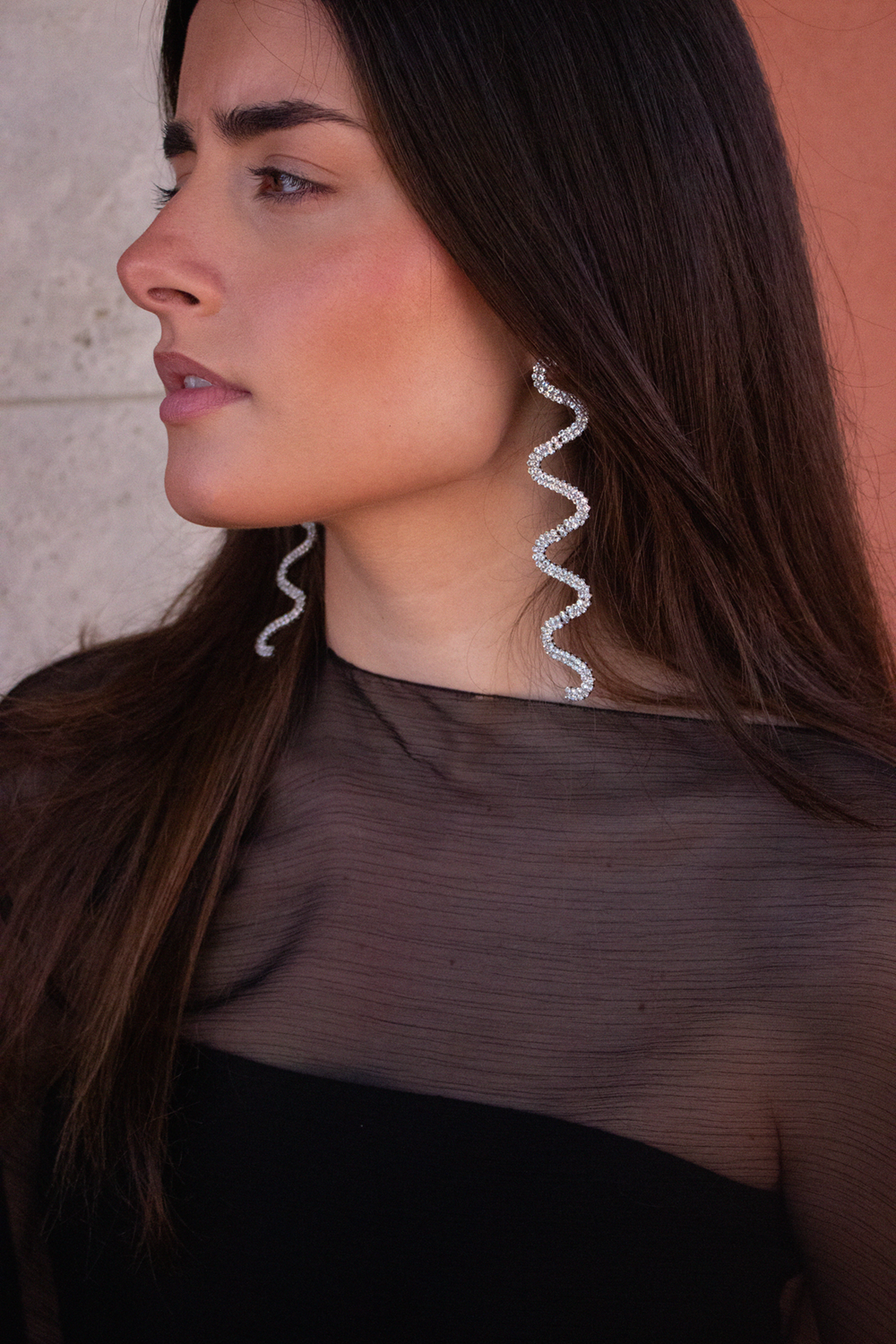 Pendientes espiral plata