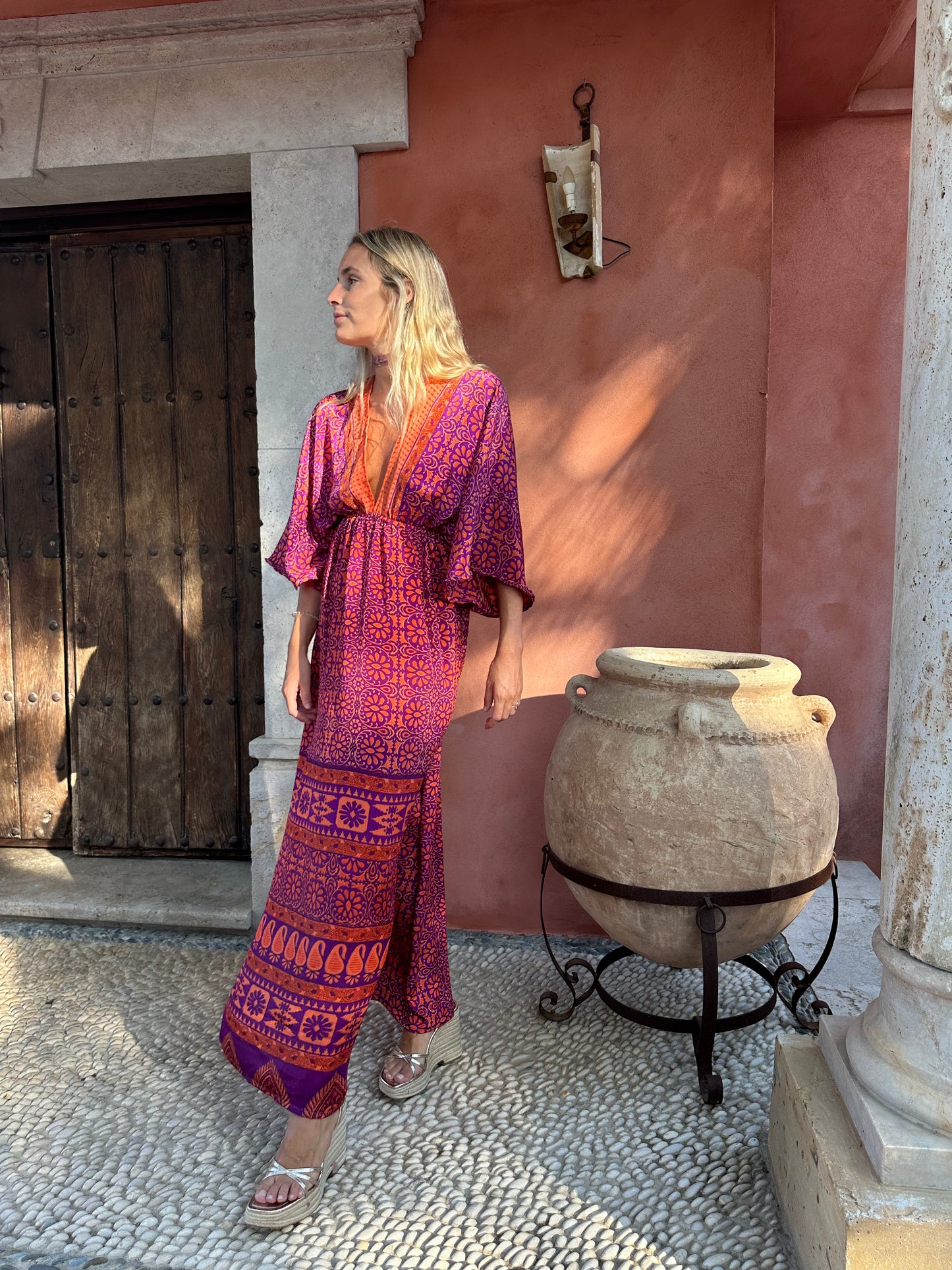 Kimono indio buganvilla