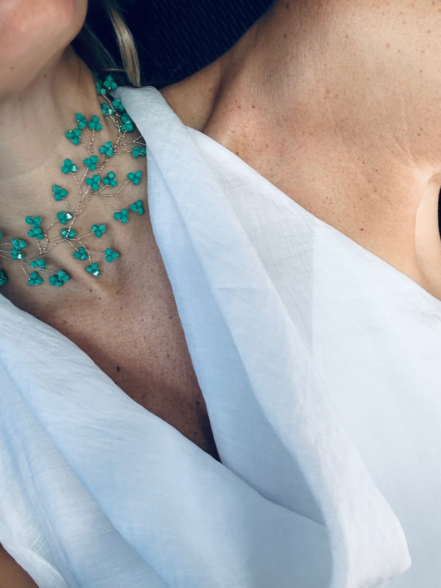 Choker piedras turquesa