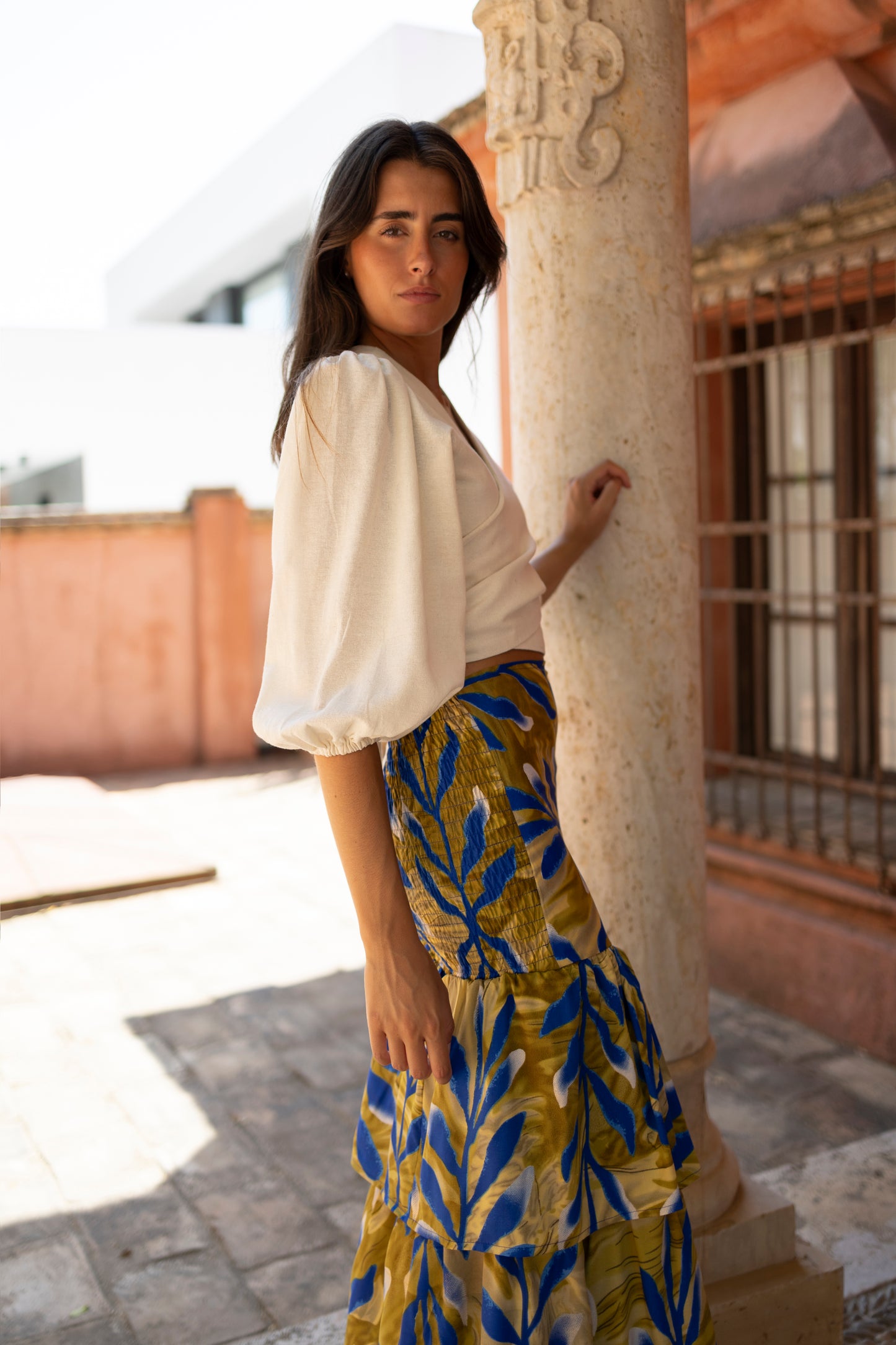 Blusa Maspalomas hueso