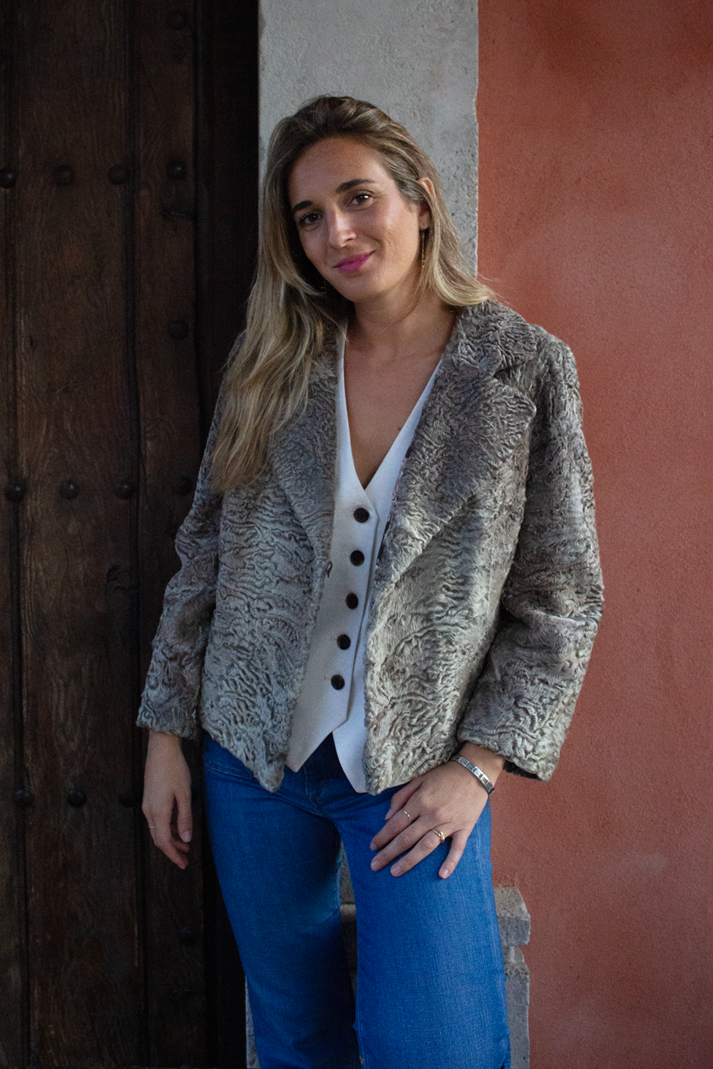 Chaqueta Astracán gris