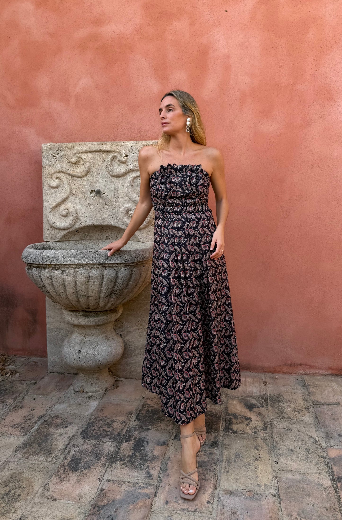 Vestido Tablas negro