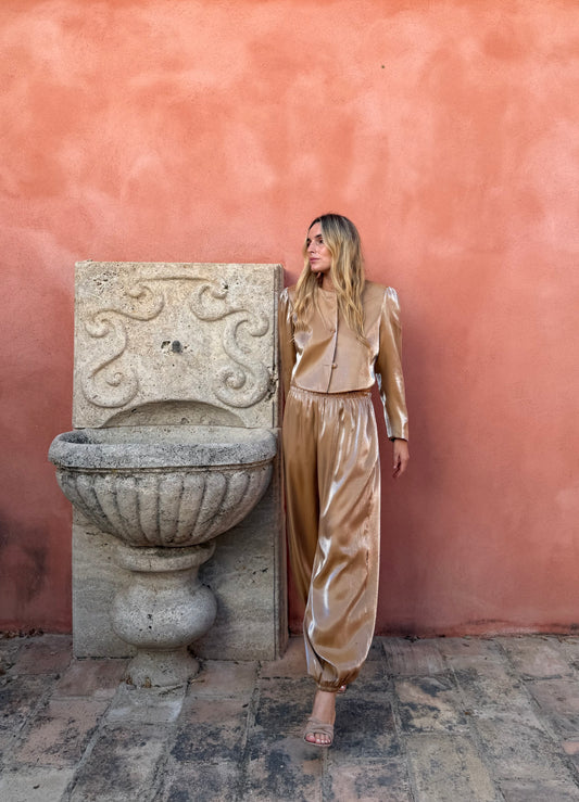 Pantalón Flow Camel