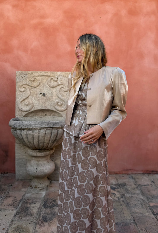 Chaqueta Shine Beige