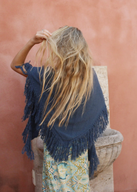 Pico lana aguamarina