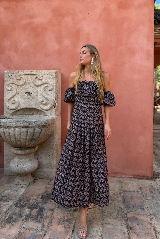 Vestido Tablas negro