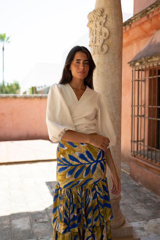 Blusa Maspalomas hueso
