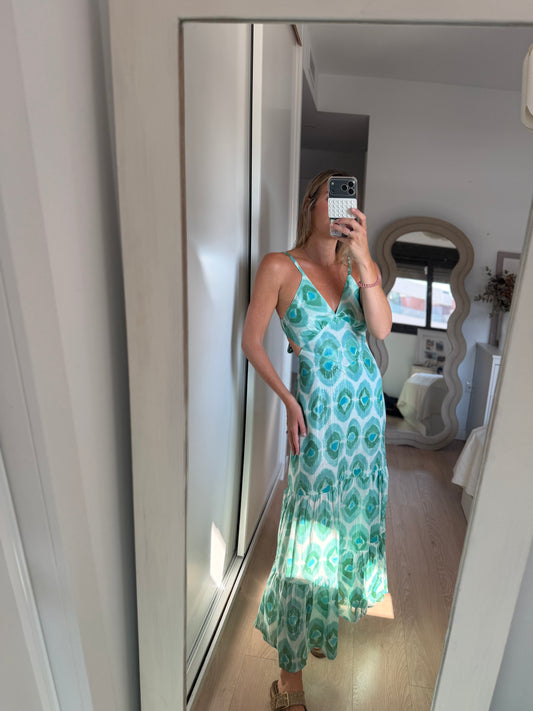 Vestido rombos azul