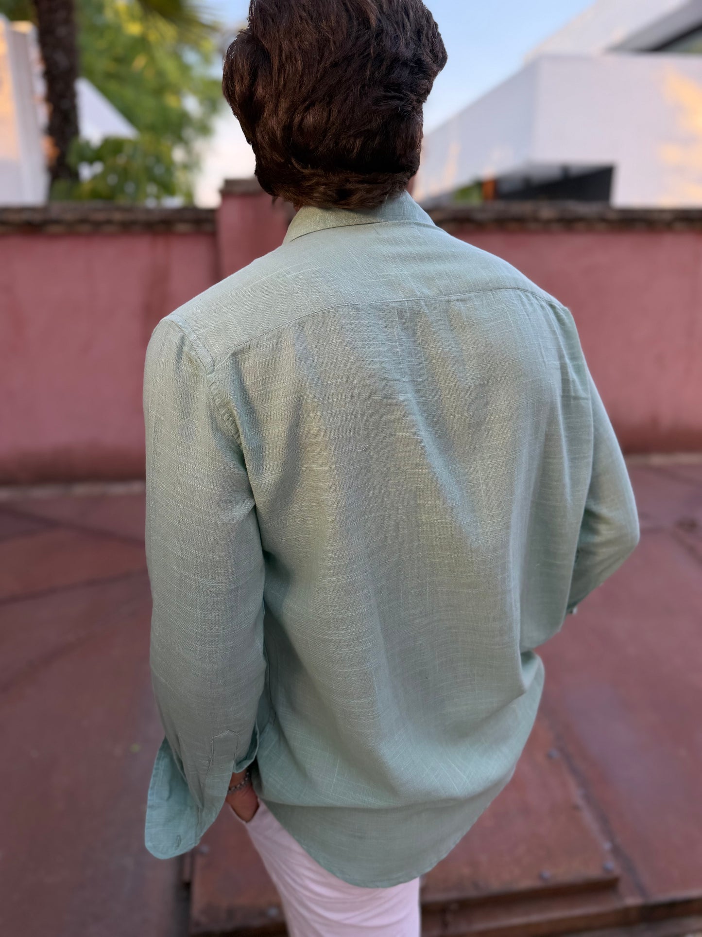 Camisa lisa verde