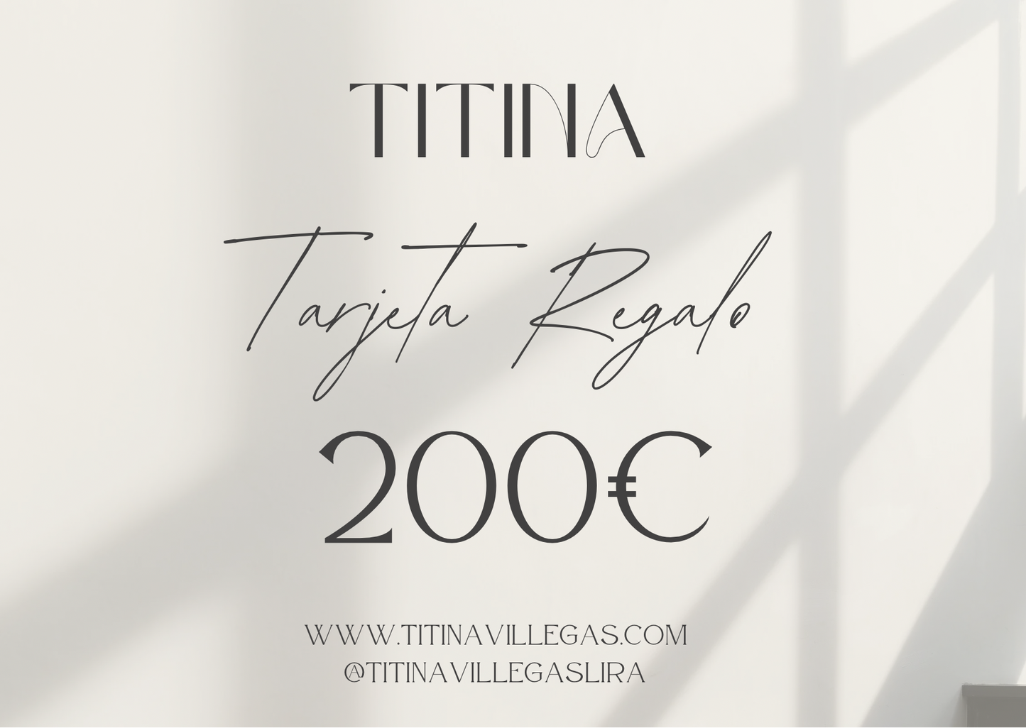 Tarjeta Regalo