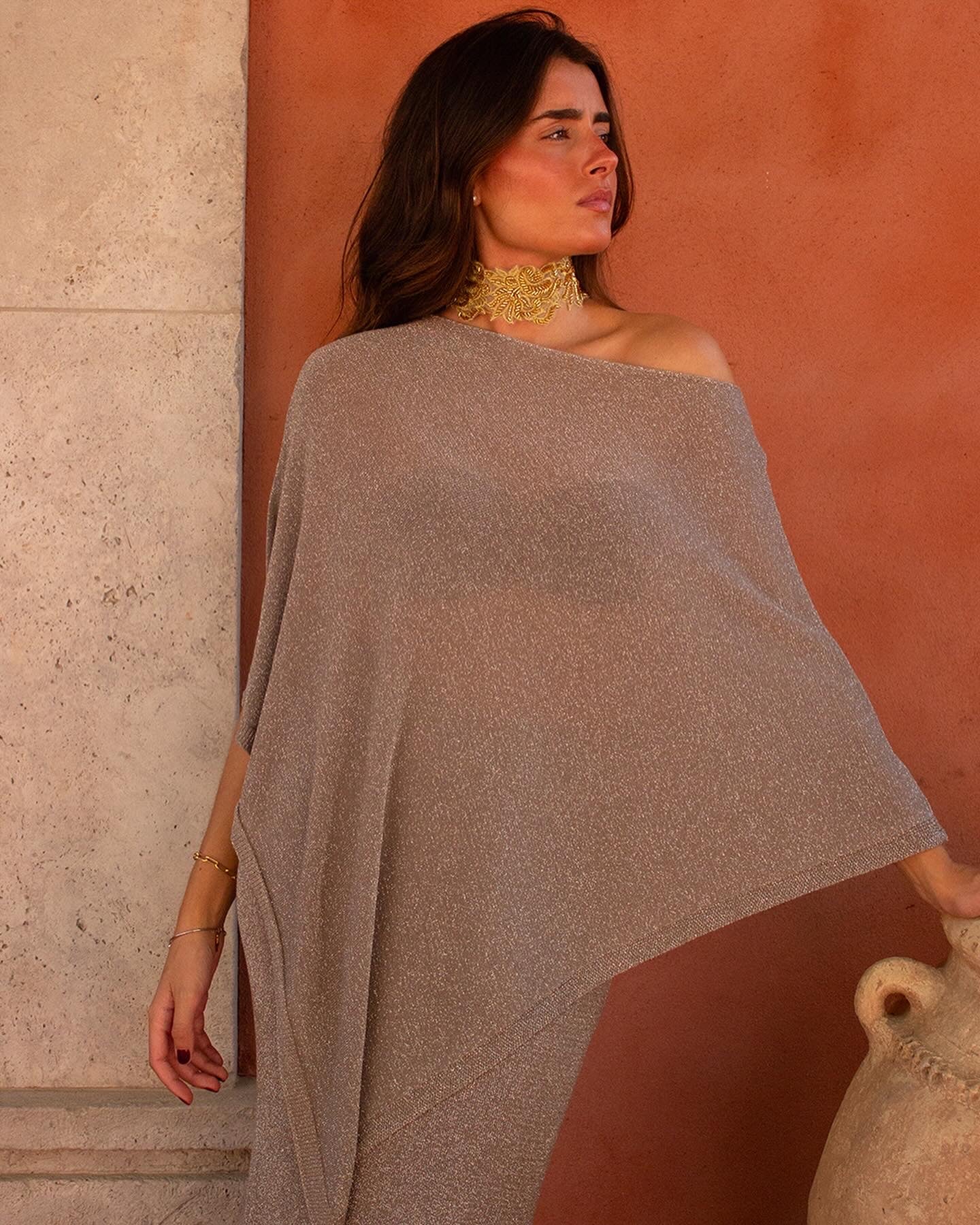Conjunto punto brillo topo