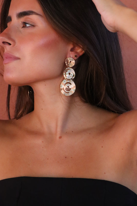 Pendientes aros dorados