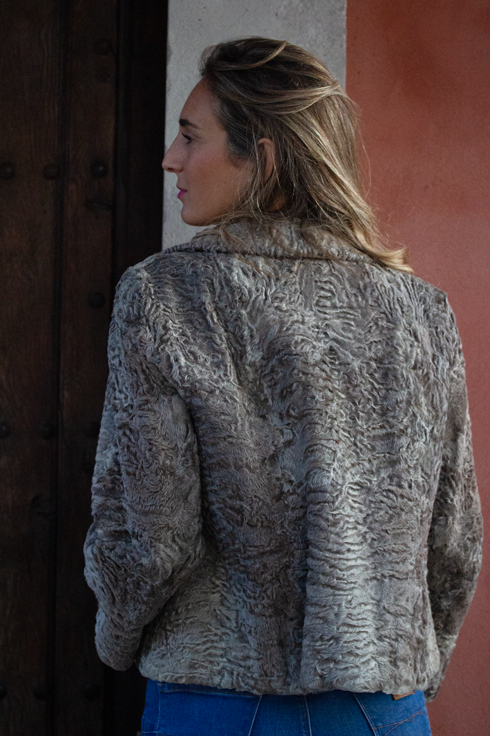 Chaqueta Astracán gris