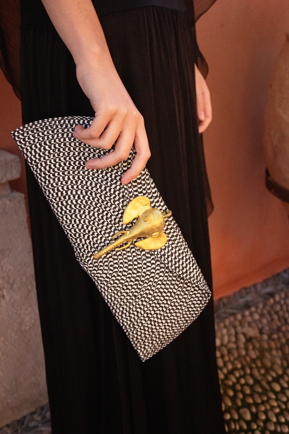 Cartera bicolor elefante