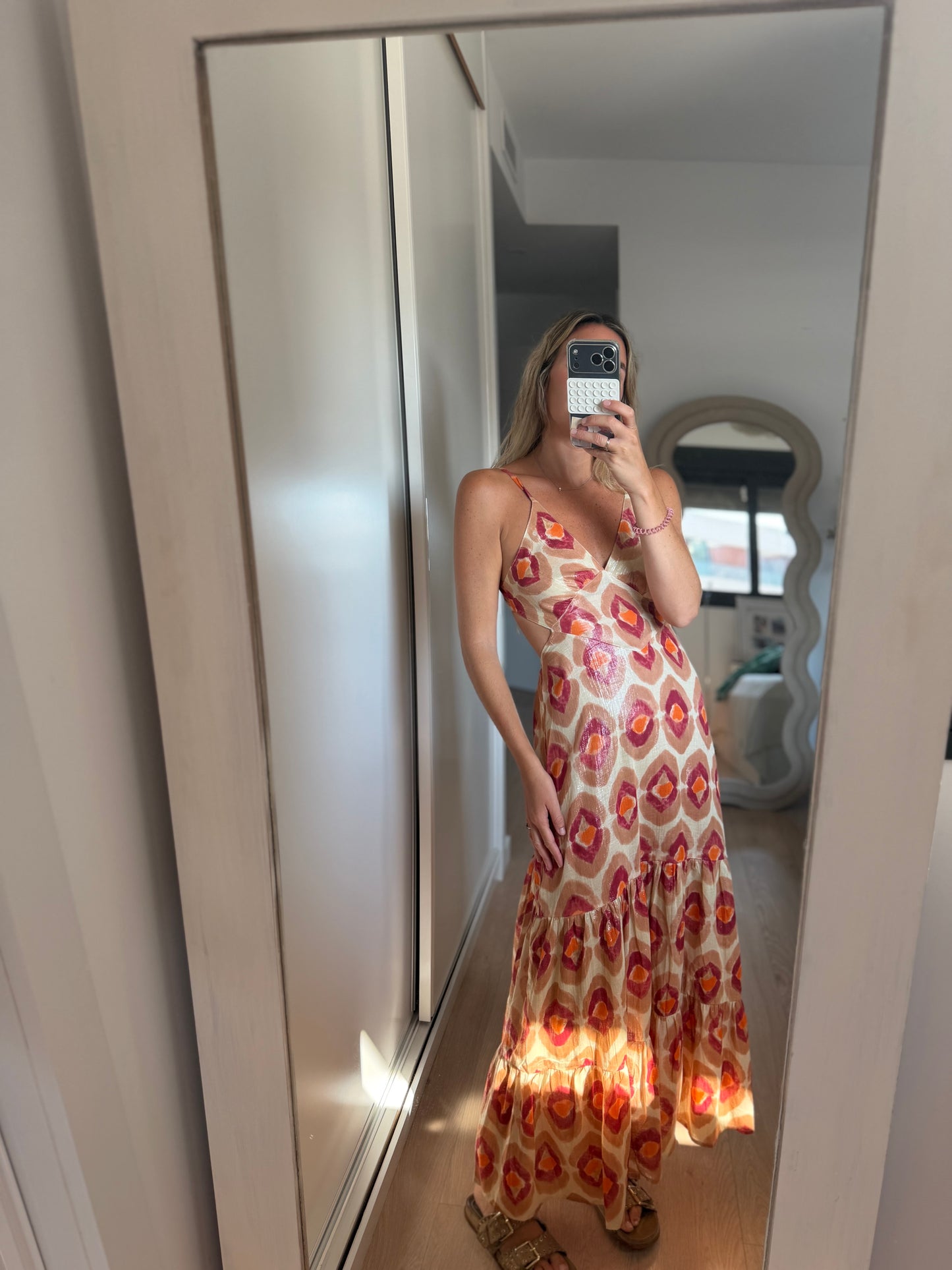 Vestido rombos rosa