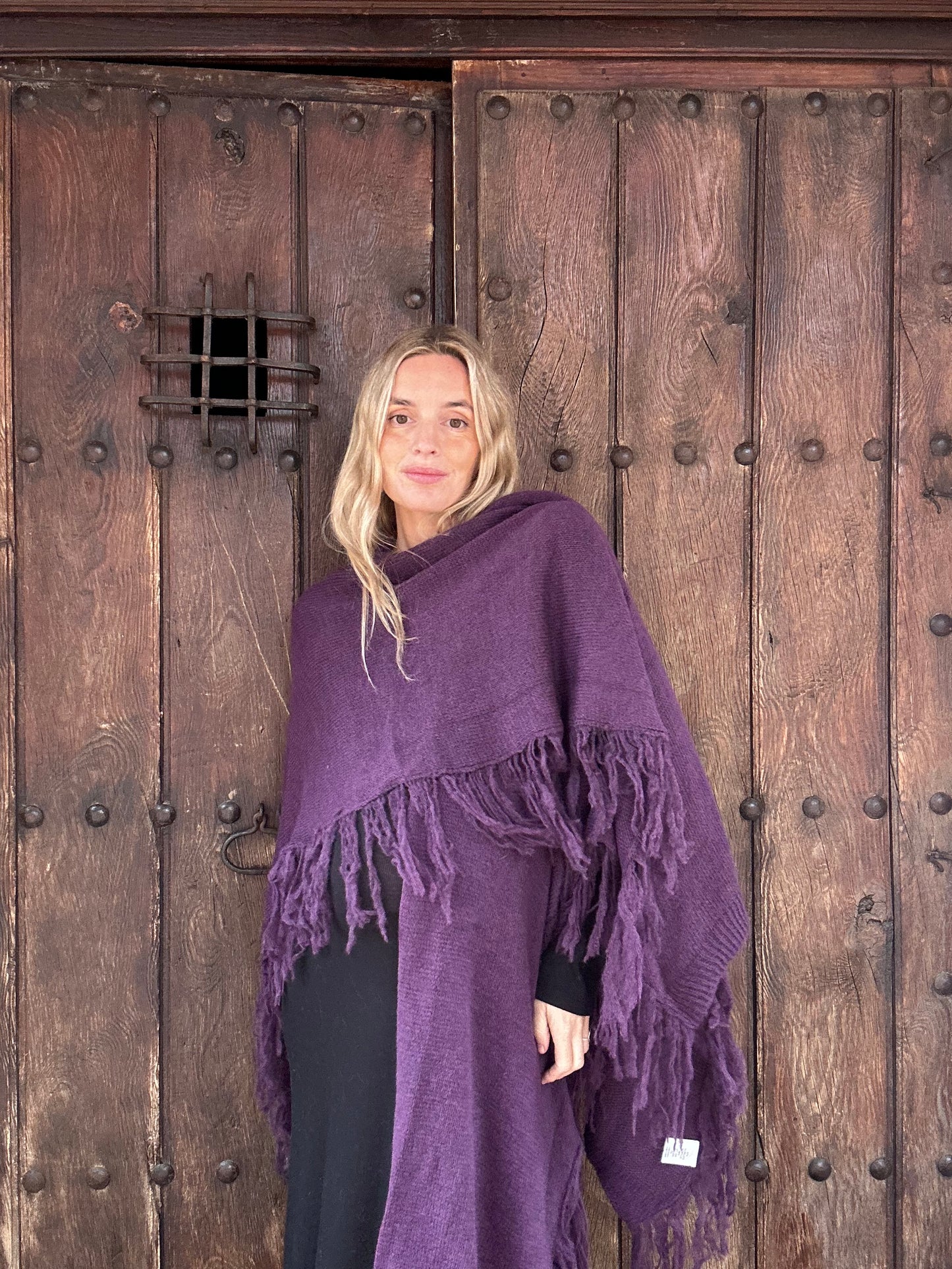 Poncho morado