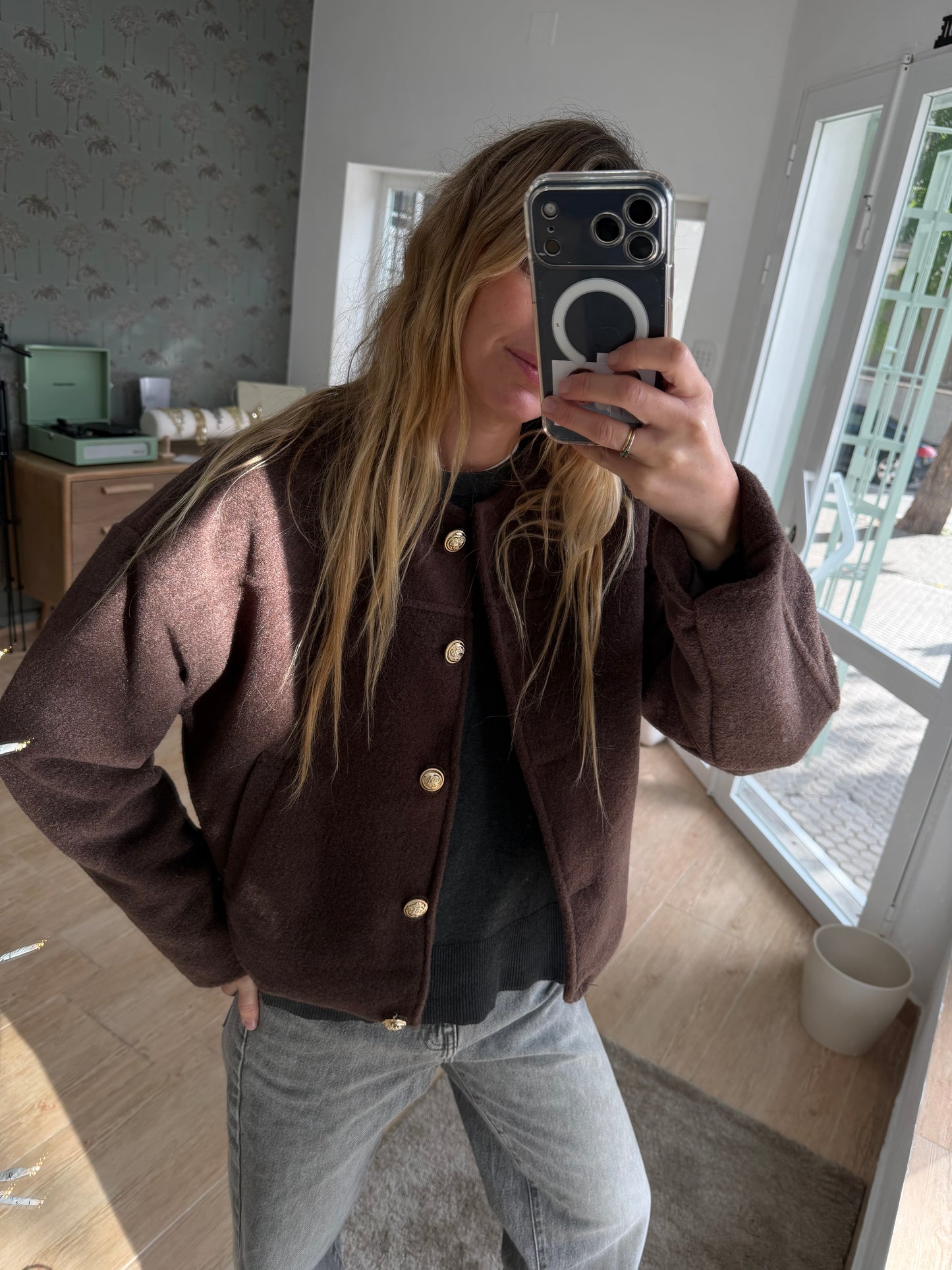 Chaqueta bomber marrón