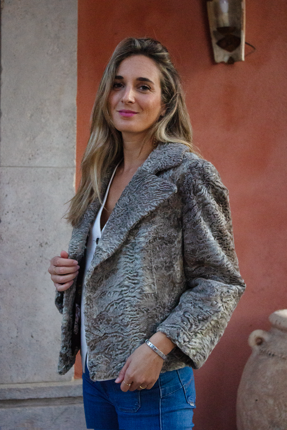 Chaqueta Astracán gris