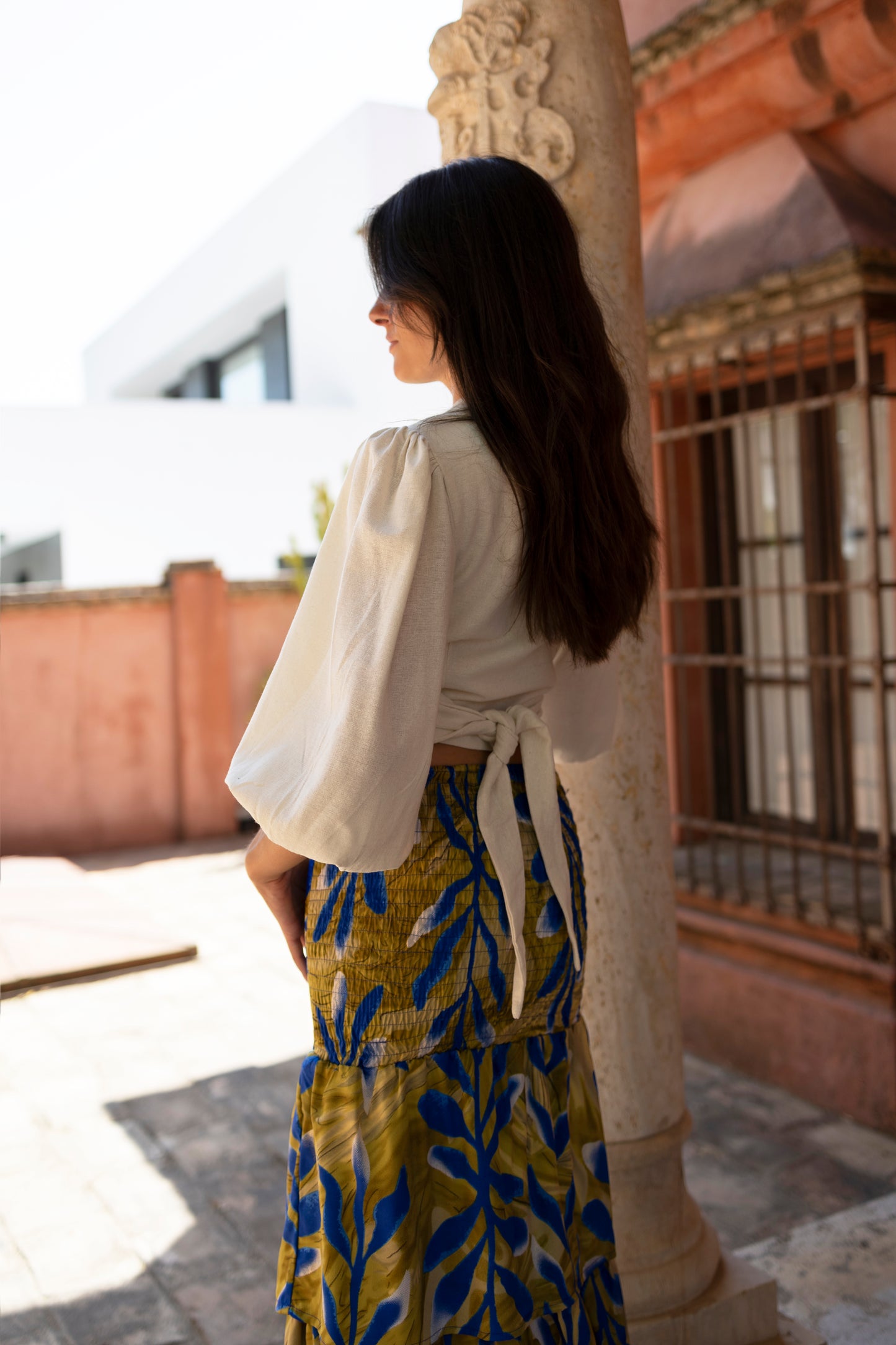 Blusa Maspalomas hueso