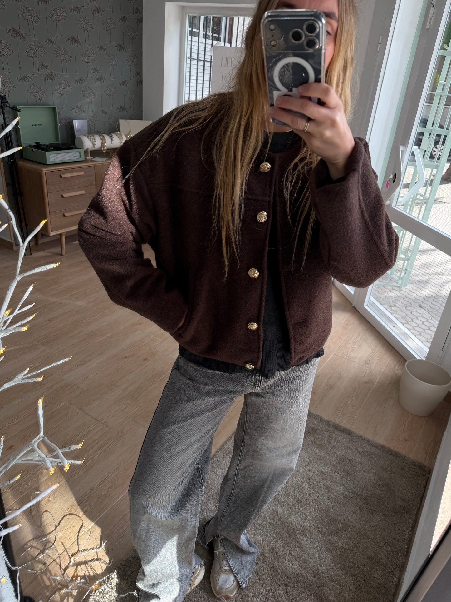 Chaqueta bomber marrón