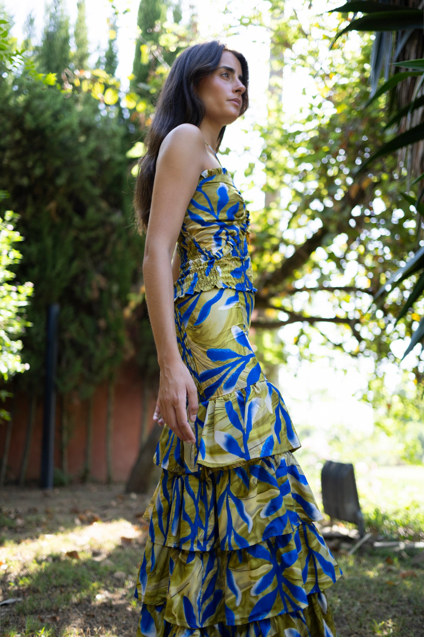 Conjunto Génova lima y azul