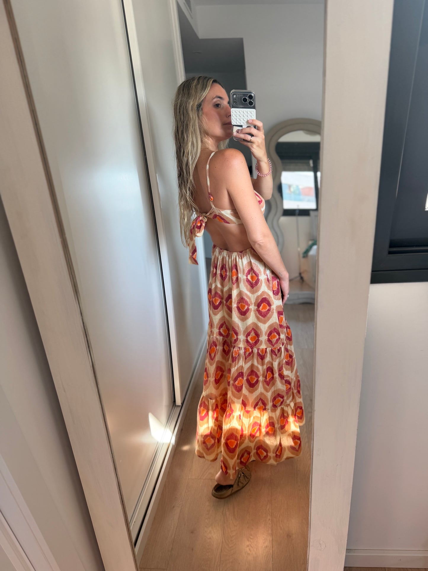 Vestido rombos rosa