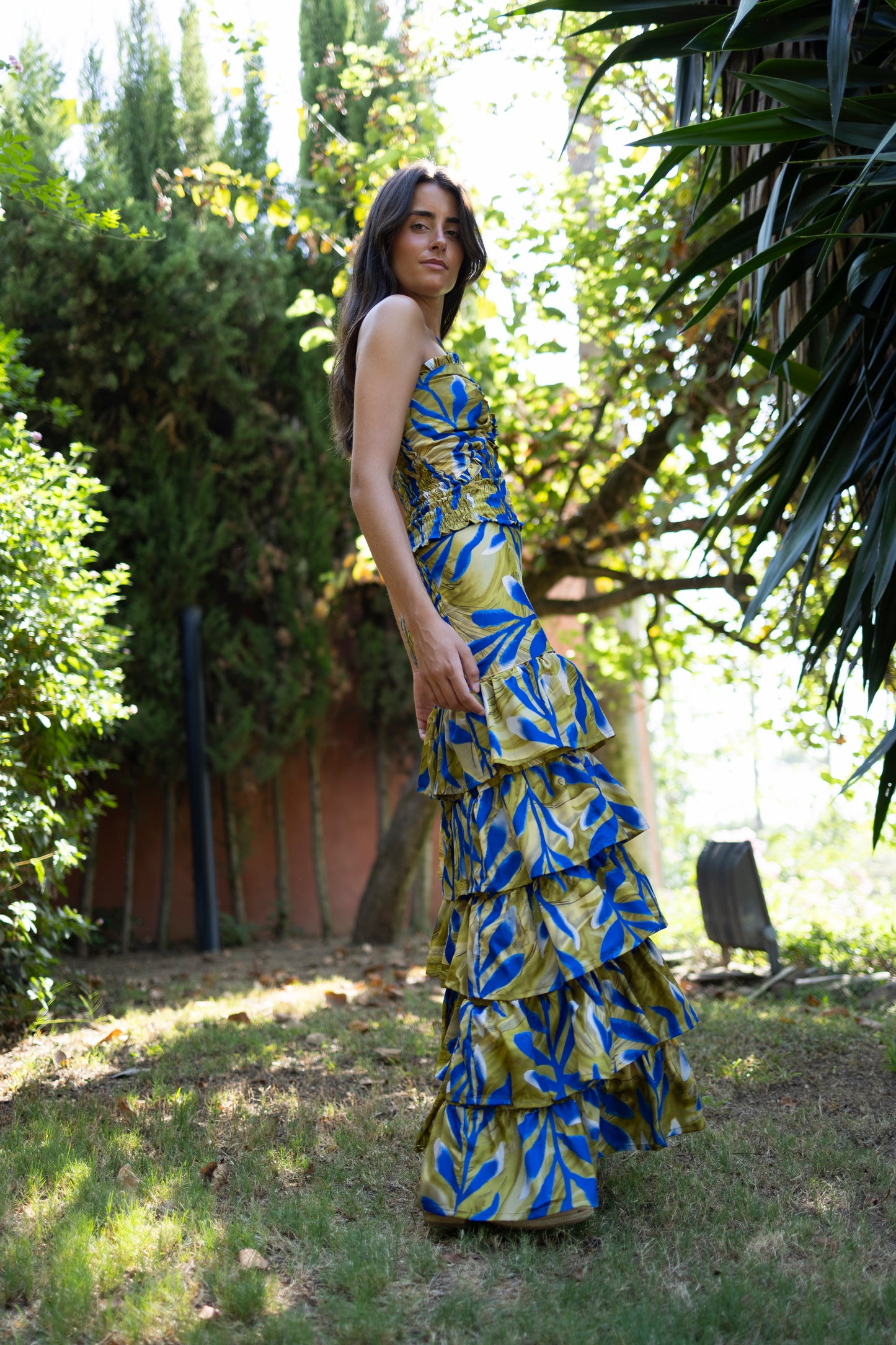 Conjunto Génova lima y azul
