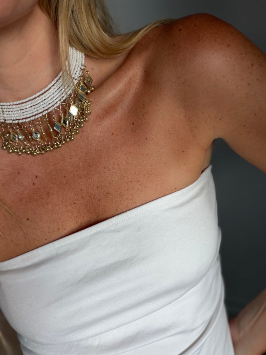 Choker Mil espejos blanco