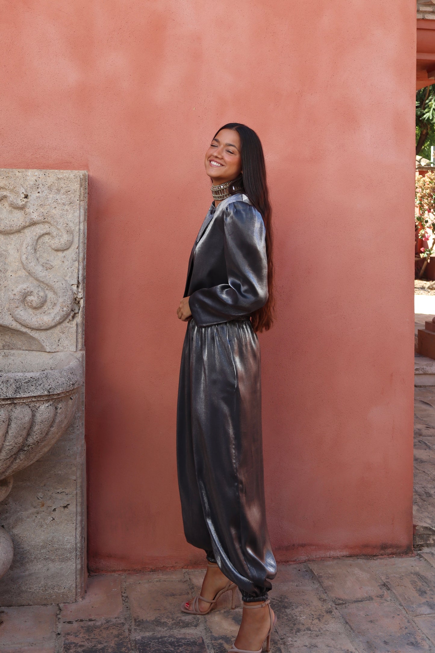 Pantalón Flow gris marengo