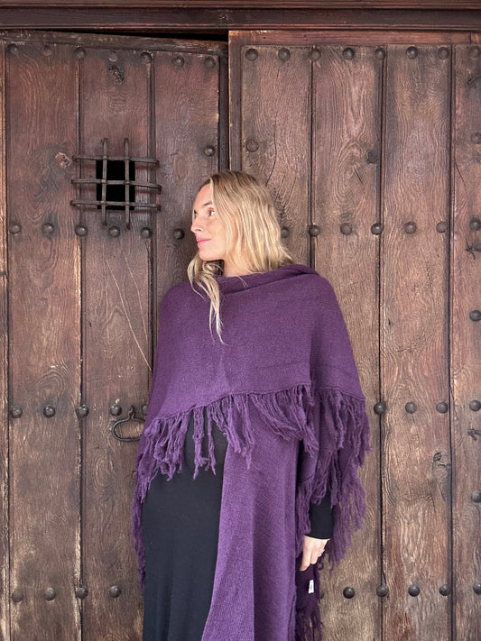 Poncho morado