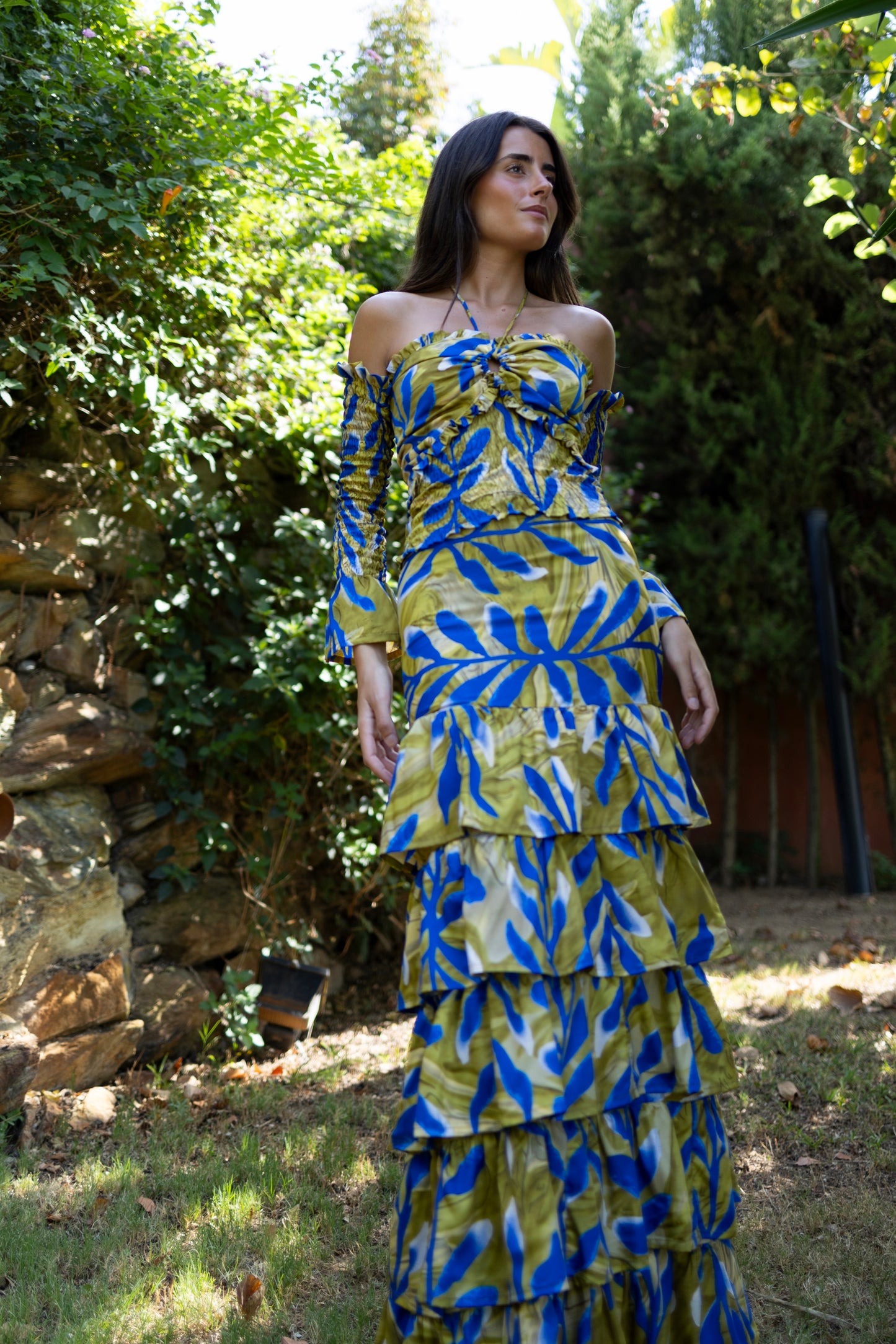 Conjunto Génova lima y azul